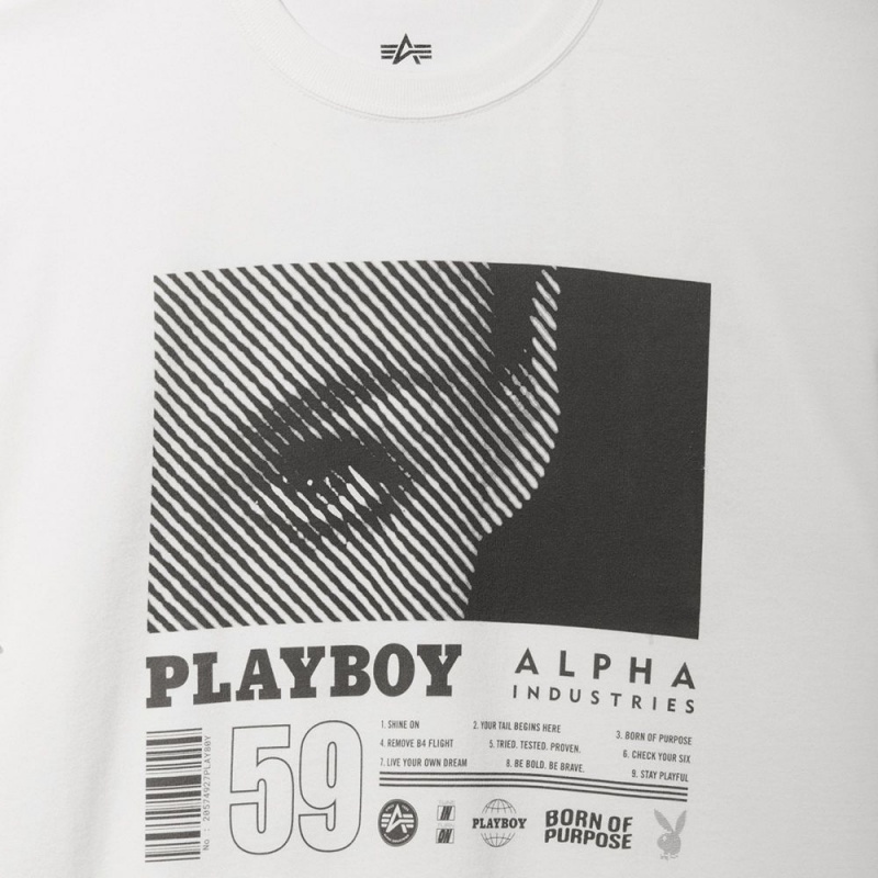 Playboy x Alpha Industries World Tour T-shirt Heren Olijfgroen | PLBY-593218