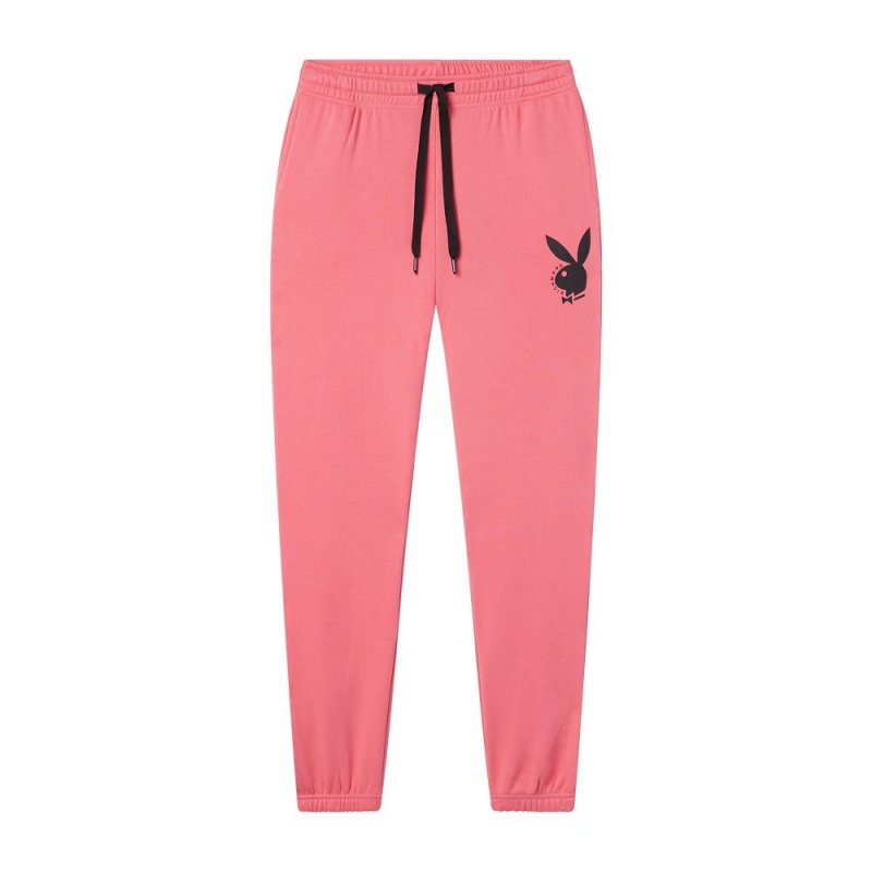 Playboy x John Richmond Klassieke Logo Joggingbroeken Heren Fuchsie | PLBY-592971