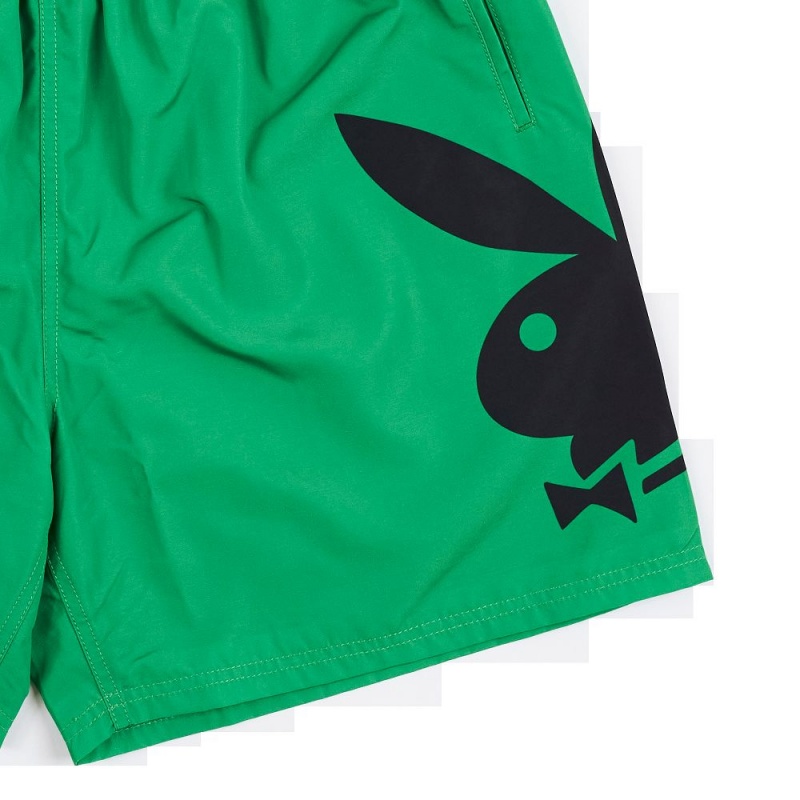 Playboy x Pleasures Collide Korte Broek Heren Groen | PLBY-592975