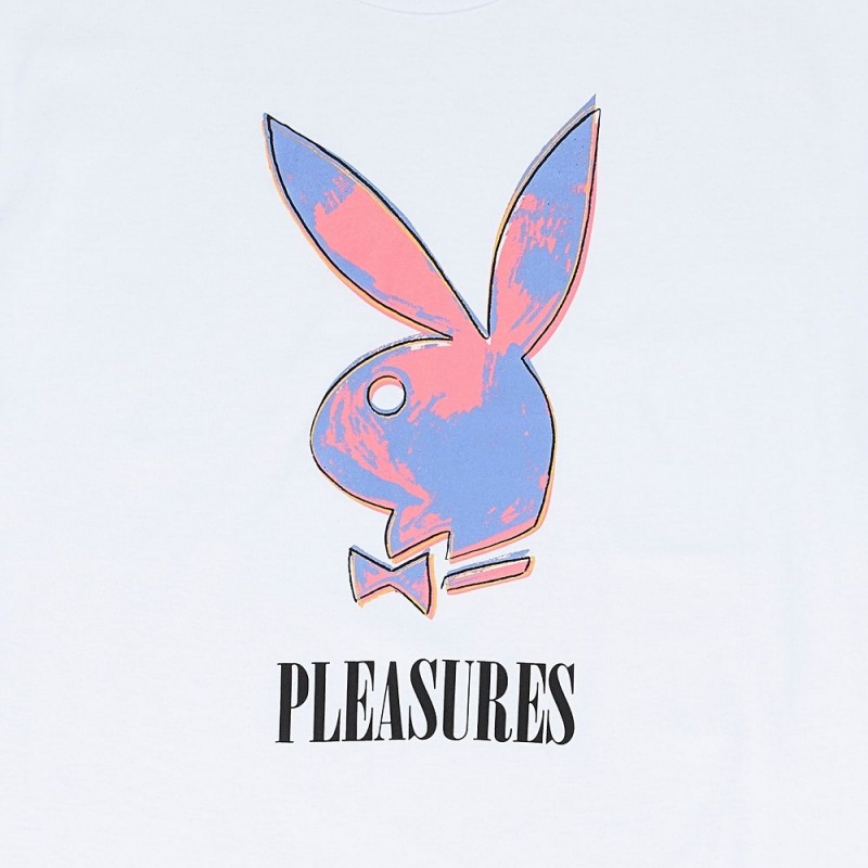 Playboy x Pleasures Pop Art T-shirt Heren Wit | PLBY-593189