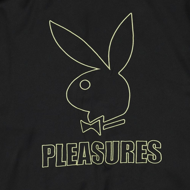 Playboy x Pleasures Wicked Track Jassen Heren Zwart | PLBY-593020