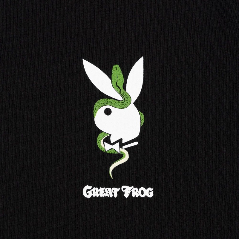 Playboy x The Great Frog Sweatshirt Heren Zwart | PLBY-593100