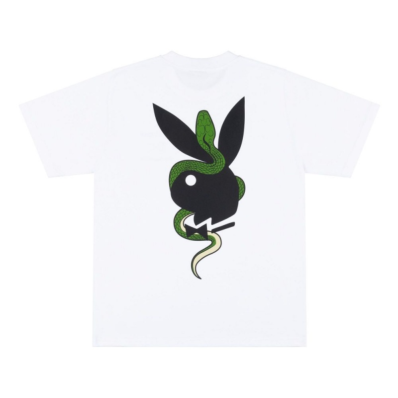 Playboy x The Great Frog T-shirt Heren Wit | PLBY-593233